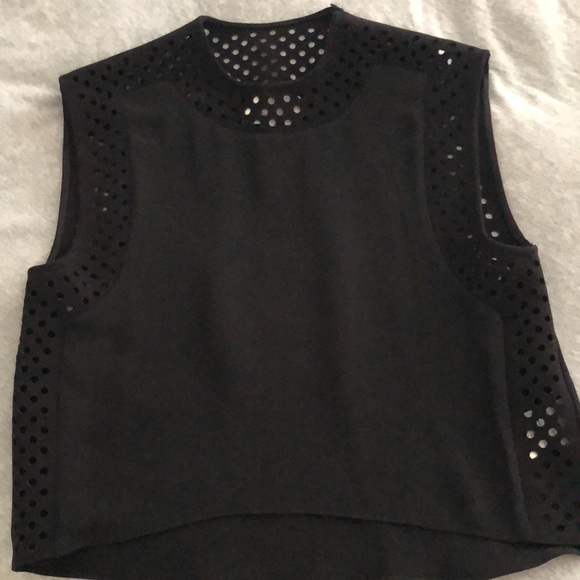Philip Lim 3.1 laser cut out polka dot dress silk size 0 - Picture 6 of 10